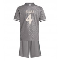 Camisa de time de futebol Real Madrid David Alaba #4 Replicas 3º Equipamento Infantil 2024-25 Manga Curta (+ Calças curtas)